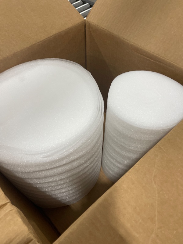 Photo 2 of Uboxes Foam Wrap Roll  1/16 Thick Cushion - 12 Perforation, White, FOAM11622512 320 Feet