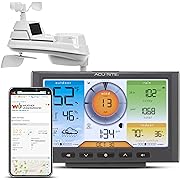 Photo 1 of AcuRite Iris (5-in-1) Home Weather Station with Wi-Fi Connection to Weather Underground with Temperature, Humidity, Wind Speed/Direction, and Rainfall (01540M) , Black
