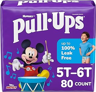 Photo 1 of Pull-Ups Boys' Potty Training Pants, 5T-6T (46+ lbs), 80 Count (2 Packs of 40)
