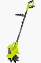 Photo 1 of Earthwise Power Tools by ALM TC70020IT 20-Volt 7.5-Inch Cordless Electric Garden Tiller Cultivator, (2AH Battery & Fast Charger Included), Green
