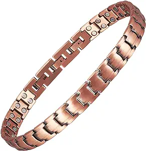 Photo 1 of MagVIVACE Copper Magnetic Bracelet for Women for Arthritis and Joint, Copper Jewelry with 3500 Gauss Effective Magnet (1)