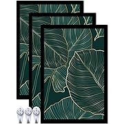 Photo 1 of  Black 16x24 Poster Frame Set of 3, High Transparent Picture Frames for 16 x 24 Photo Poster Certificate Canvas Collage Wall Gallery Desktop Horizontal Vertical 16 By 24
