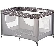 Photo 1 of Pamo Babe Portable Crib Baby Playpen with Mattress and Carry Bag (Grey)

