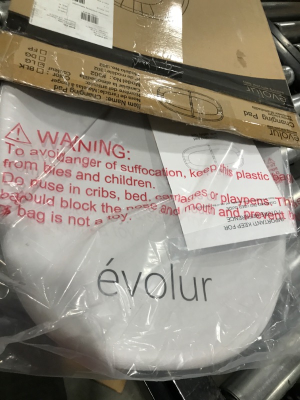 Photo 2 of Evolur Eva Baby Changing Pad in Ligt Gray, Soft and Breathable, Lightweight and Portable Changing Pad, Fits All Changing Table, Waterproof Firm Padding
