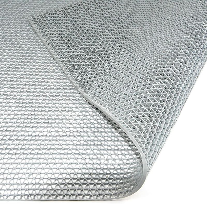 Photo 1 of Nisorpa Commercial Drainage Mat 3x10 Ft 0.22'' Thick Non Slip Wet Area Floor Mat Pool Drain Floor Mat Garage Pools Restaurant Bars Bathroom Patio Outdoor Indoor Splash Matting, Grey
