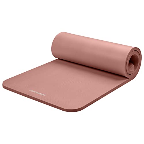 Photo 1 of Retrospec Solana Yoga Mat 1" Thick W/Nylon Strap for Men & Women - Non Slip Exercise Mat for Home Yoga, Pilates, Stretching, Floor & Fitness Workouts
