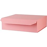 Photo 1 of PACKGILO 1 Pcs Matte Pink Extra Large Gift Box with Lid, 19x16x6 Inches, Hard Magnetic Giant Gift Boxes for Presents Clothes Robe Wedding Dress Sweater,Reusable Foldable Bridesmaid Proposal Box
