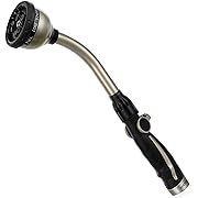 Photo 1 of RESTMO Watering Wand Heavy Duty, Metal Garden Hose Wand with 10 Spray Patterns, 15-Inch Long Hose Nozzle Sprayer with Thumb Flow Control, Ideal to Water Hanging Baskets and Shrubs
