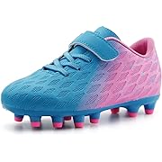 Photo 1 of brooman Kids Firm Ground Soccer Cleats Boys Girls Athletic Outdoor Football Shoes
