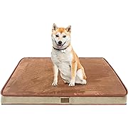 Photo 1 of Dog Crate Mat, Ultra Soft Dog Bed Mat for Sleeping with Anti-Slip Bottom, Washable Dog Mat Kennel Pad for Large Medium Small Dogs Breeds with Cute Prints and Dark Colored to Hide Stains (35" X 22")
