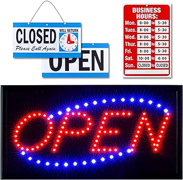 Photo 1 of Ultima LED Neon Open Sign for Business with Flashing Mode