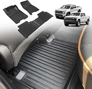 Photo 1 of TripleAliners for 2023 Colorado & Canyon Truck Bed Mat All Weather TPE Material Truck Bed Liner Compatible with Chevy Colorado/GMC Canyon 2023 2024 Accessories