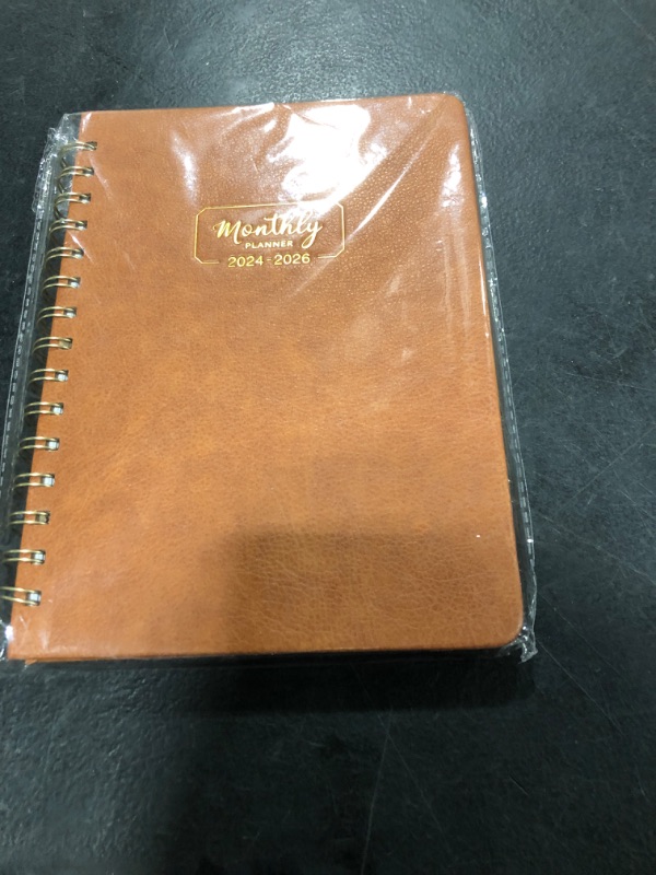 Photo 1 of MONTHLY PLANNER 2024-2026 BROWN 