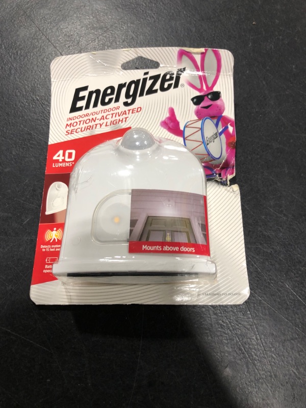 Photo 2 of Energizer LED Motion-Activated Security Light, Battery Operated, 40 Lumens, Wireless, Indoor/Outdoor, Over-The-Door, Ideal for Entryway, Porch, Patio, Basement, Shed, Garage, 38184