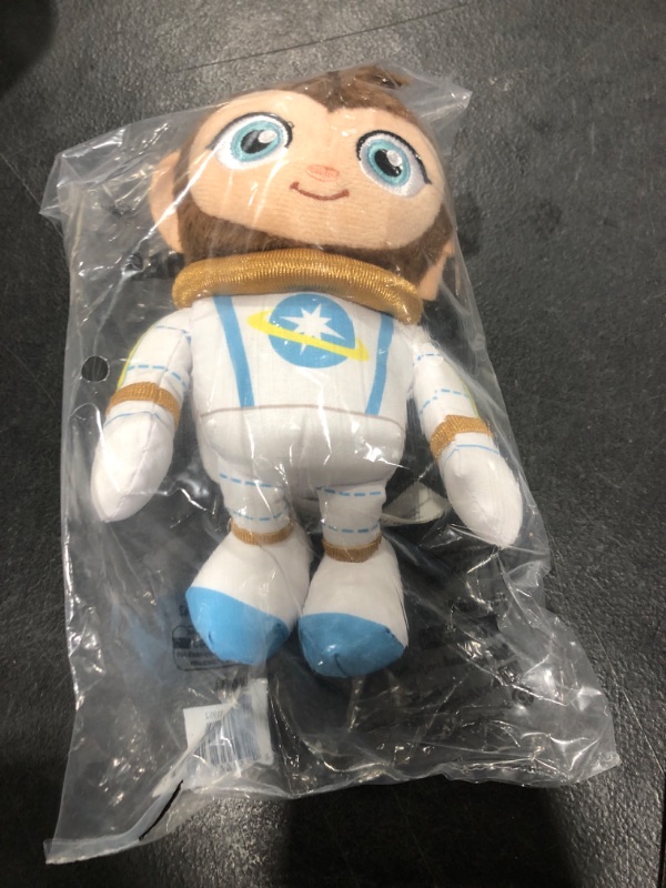 Photo 2 of Netflix Ridley Jones Collectible Plushie Peaches Toy, 8-Inch Stuffed Animal, Astronaut Monkey, Kids Toys for Ages 3 Up by Just Play