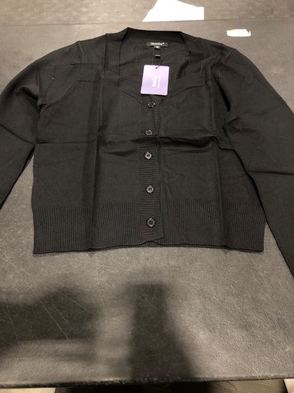 Photo 1 of BUTTON UP BLACK CARDIGAN COVER MEDIUM 