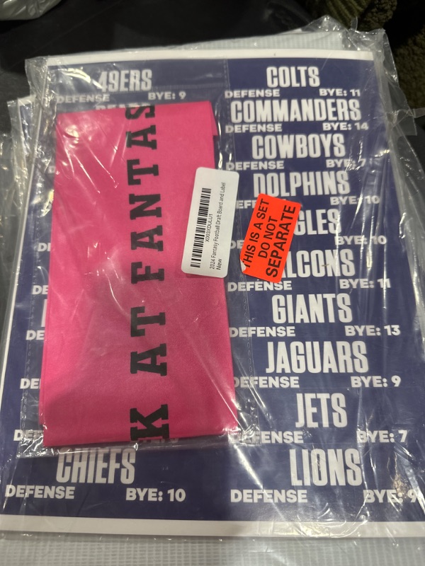 Photo 1 of 2023 Fantasy Football Draft Board with Player Labels Draft Kit - Color by Position Style 1