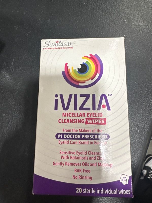 Ivizia Eyelid Cleansing Wipes For Sensitive Eyelid Cleansing 