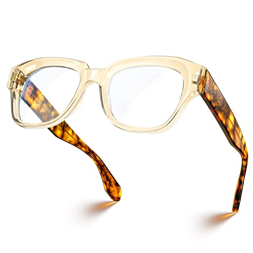 Photo 1 of VISOONE Light Weight Square Blue Light Blocking Glasses with Anti Computer Glare for Gaming Women and Men GROUSE

