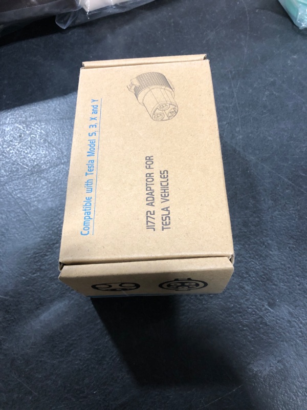 Photo 1 of J1772 to Tesla Charging Adapter 60 Amp / 250V AC,Compatible with Tesla Model 3, Y, S, X,Charging Adapter for Mobile Charger, EV Charger Adapter SAE J1772 for Tesla Plug(Only for Tesla Owners, Black)