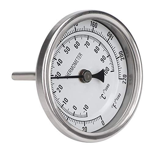 Photo 1 of 1/2" NPT Stainless Steel Pot Thermometer Metal Dial Thermometer for Brewing Beer Home Brewing Wine Making
