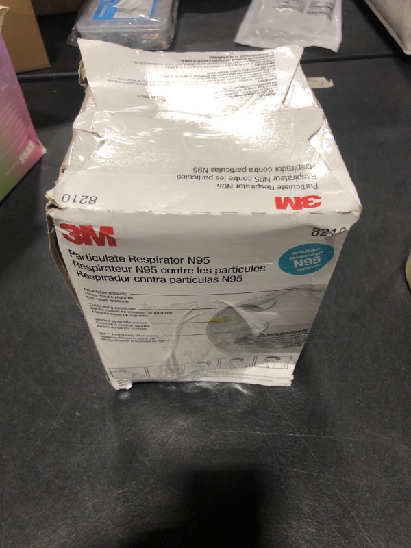 Photo 2 of 3M Personal Protective Equipment Particulate Respirator 8210, N95, Smoke, Dust, Grinding, Sanding, Sawing, Sweeping, 20/Pack Standard