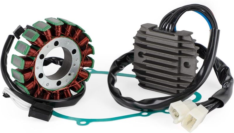 Photo 1 of Magneto Coil Stator + Voltage Regulator + Gasket Assy Fit For Kawasaki ZX 600 636 Ninja ZX6R ZX6RR 2005-2006
