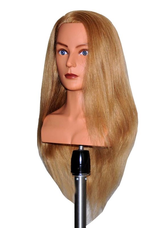 Photo 1 of Ladella Beauty 24" Cosmetology (Heavy Density) with shoulder Human Hair Mannequin Manikin Training Head - Layla (LAYLA)
