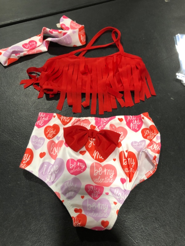 Photo 1 of 12-18 M VALENTINE SWIM SUIT 2 PCS