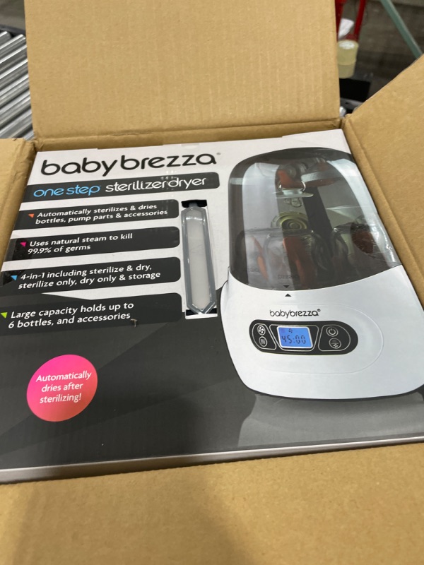 Photo 1 of Baby Brezza Baby Bottle Sterilizer and Dryer Machine – Electric Steam Sterilization - Universal Fit - Pacifiers, Glass, Plastic, and Newborn Feeding Bottles