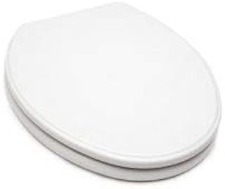 Photo 1 of 10600 ELONGATED WOOD TOILET SEAT WHITE EASY CLEAN HINGE
