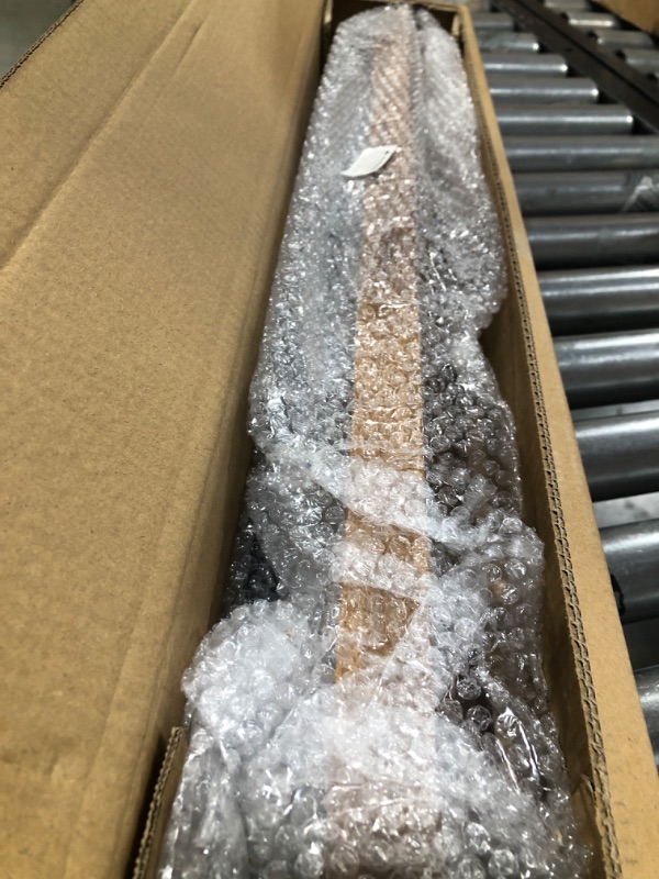 Photo 1 of MyGift Hanging Pot Rack Ceiling Mount Industrial Pipe and Wood Adjustable Pots and Pans Organizer with 8 S-Hooks