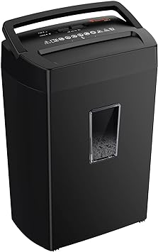 Photo 1 of Bonsaii 12-Sheet Cross Cut Paper Shredder, 5.5 Gal Home Office Heavy Duty Shredder for Paper, Credit Card, Mails, Staples, with Transparent Window- STOCK PICTURE ONLY FOR REFERENCE****