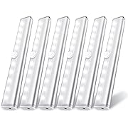 Photo 2 of  6 Pack Motion Sensor Lights, 10 LED Closet Battery Operated Lights, Stick-On Anywhere Magnetic Night Light Bar, Led Safe Light Indoor for Closet Stairs Wardrobe