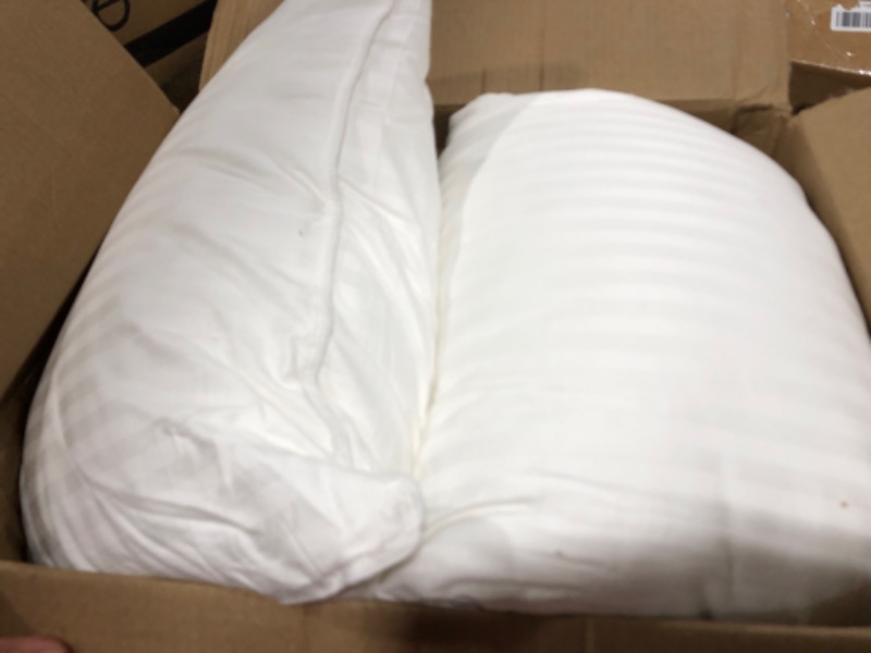 Photo 2 of  Hotel Collection Bed Pillows Standard / Queen Size Set of 2 - Down Alternative Bedding Gel Cooling Pillow for Back, Stomach or Side Sleepers
