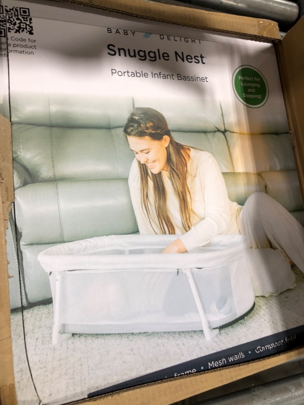 Photo 1 of Baby Delight Snuggle Nest Bassinet | Portable Baby Bed | for Infants 0 – 5 Months | Driftwood Grey