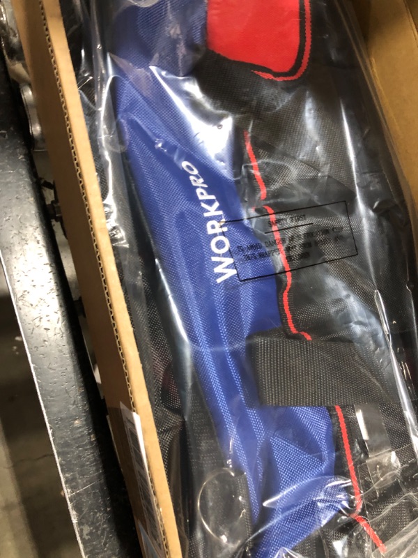 Photo 1 of WORKPRO Tool Bag, 18 Inch Tool Bag with Waterproof Molded Base, Open Top Tool Organizer Bag with 20 Pockets, Adjustable Shoulder Strap