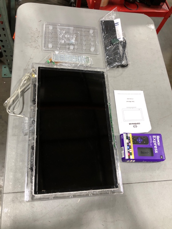 Photo 1 of 22-Inch Neon LED TV by Continu.us | Color-Changing, Non-Smart HD Retro Television, Built-in Ambient Hue Back Lighting - Perfect for Kid’s Room