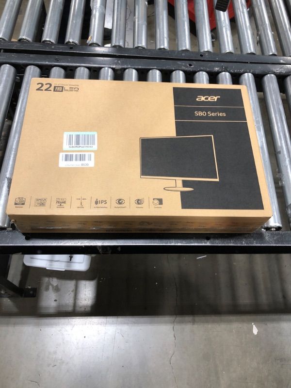 Photo 1 of Acer 21.5 Inch Full HD (1920 x 1080) IPS Ultra-Thin Zero Frame Computer Monitor (HDMI & VGA Port), SB220Q bi