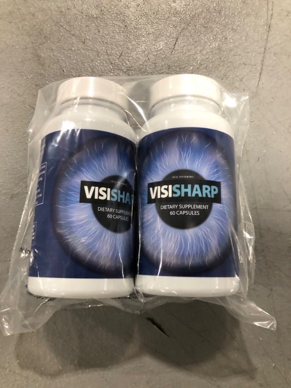 Photo 1 of 2 Pack Visisharp Advanced Eye Health Formula for Eyes Pills Visi Sharp Supplement (120 Capsules) EXP 7/25
