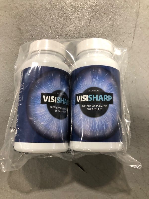 Photo 2 of 2 Pack Visisharp Advanced Eye Health Formula for Eyes Pills Visi Sharp Supplement (120 Capsules) EXP 7/25
