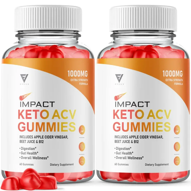 Photo 1 of 2 Pack Impact Keto ACV Gummies EXP 1/25
