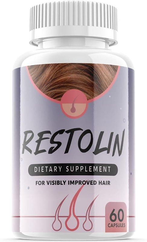 Photo 1 of 2 Pack Restolin Hair Growth Pills Skin and Nails Supplement - Advanced Unique Hair Growth (2 Pack) EXP 8/25
