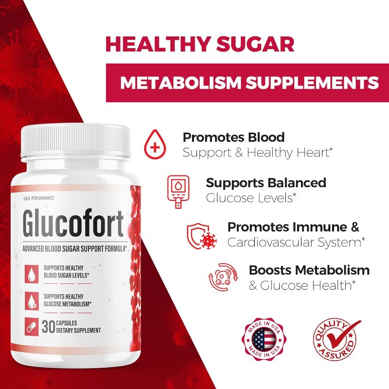 Photo 1 of 2 Packs IDEAL PERFORMANCE (Official) Glucofort Supplement Support Formula (2 Pack) EXP 02/25
