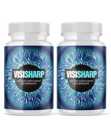 Photo 1 of (2 Pack) VisiSharp - New Advanced Revolutionary Eye Health Matrix Formula - Supports Healthy Vision - Supplement for Eyes Sight - 120 Capsules
