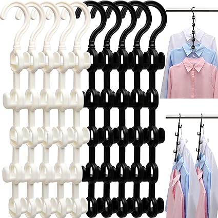 Photo 1 of 10 Pack Closet-Organizer,Clothes-Hanger for Closet-Organizers-and-Storage,Home-Organization-and-Storage,Dorm-Room-Essentials-for-College-Students-Girl,Magic Hangers-Space-Saving for Heavy Duty Clothes
