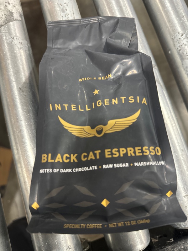 Photo 2 of Intelligentsia Coffee Gifts, Medium Roast Whole Bean Coffee - Black Cat Espresso 12 Ounce Bag with Flavor Notes of Stone Fruit, Dark Sugars and Dark Chocolate Black Cat Classic Espresso, WB EXP 04/12/24