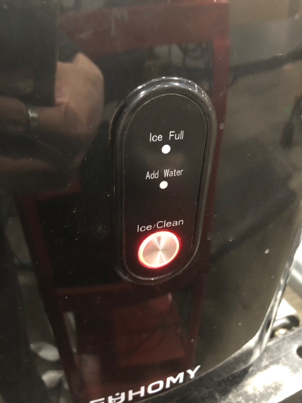 Photo 1 of EUHOMY Nugget Ice Maker Countertop with Handle, Ready in 6 Mins, 33lbs/24H, Removable Top Cover, Auto-Cleaning, Portable Pebble Ice Maker with Basket and Scoop, for Home/Party/Camping. (Black) 9.45*11.61*12.99inch Black 1