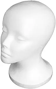 Photo 1 of Wig Female Styrofoam Head Foam Mannequin Display 12"(1pc)