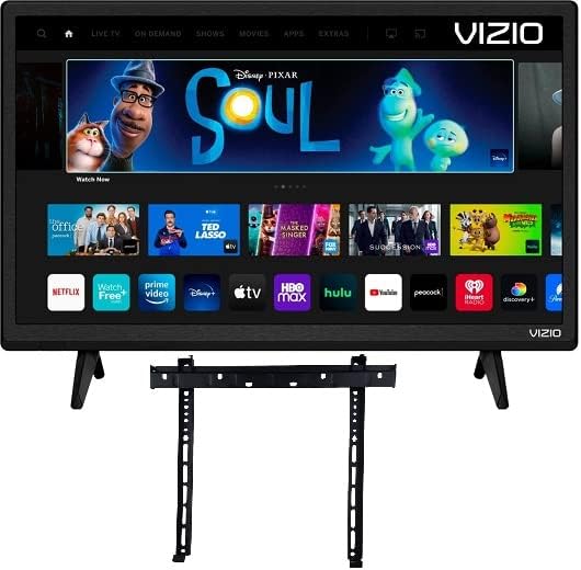 Photo 1 of VIZIO 24-Inch D-Series 720p Full-Array LED HD Smart TV SmartCast Apple AirPla+B23y 2 and Chromecast, Alexa Compatibility Built-in + Free Wall Mount - D24H-J09 - (No Stands) (Renewed)
